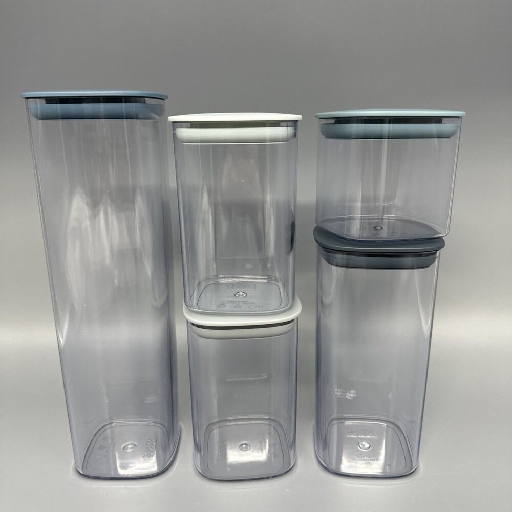 Joseph Joseph Podium 5 Piece Airtight Food Storage Containers Stand Set Open Box